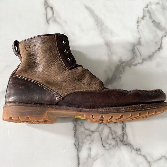 Men's Rag & Bone Anders Brown Leather Ankle Boots Size 13 - Picture 2 of 12